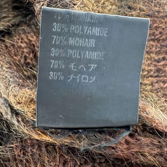 SO Striped Mohair Turtleneck Sweater L - Picture 6 of 10